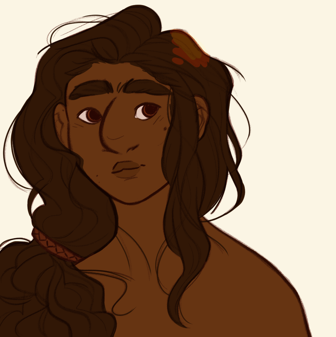 Woman with dark brown hair and eyes and medium brown skin. Her hair is in a loose down ponytail and she is looking to her left