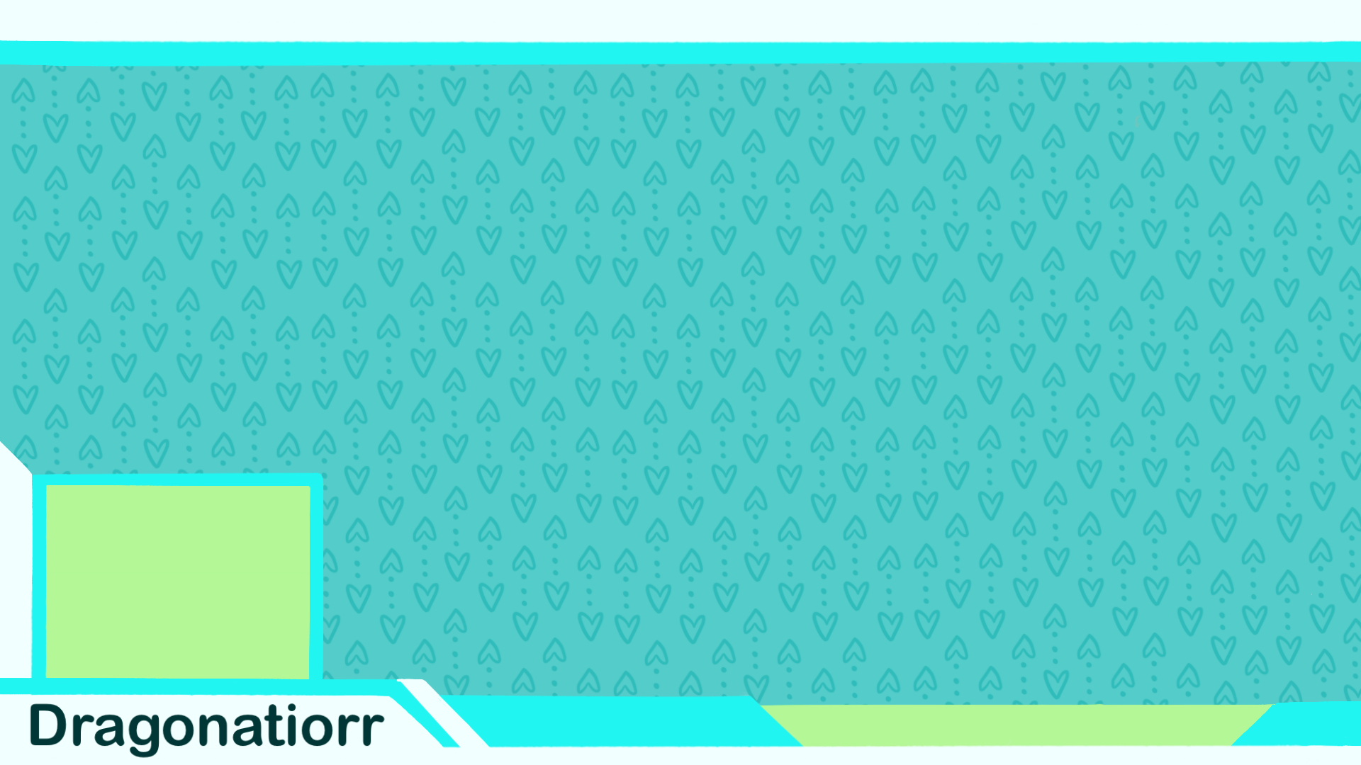 White blue and green stream overlay. Text reads 'Dragonatiorr'