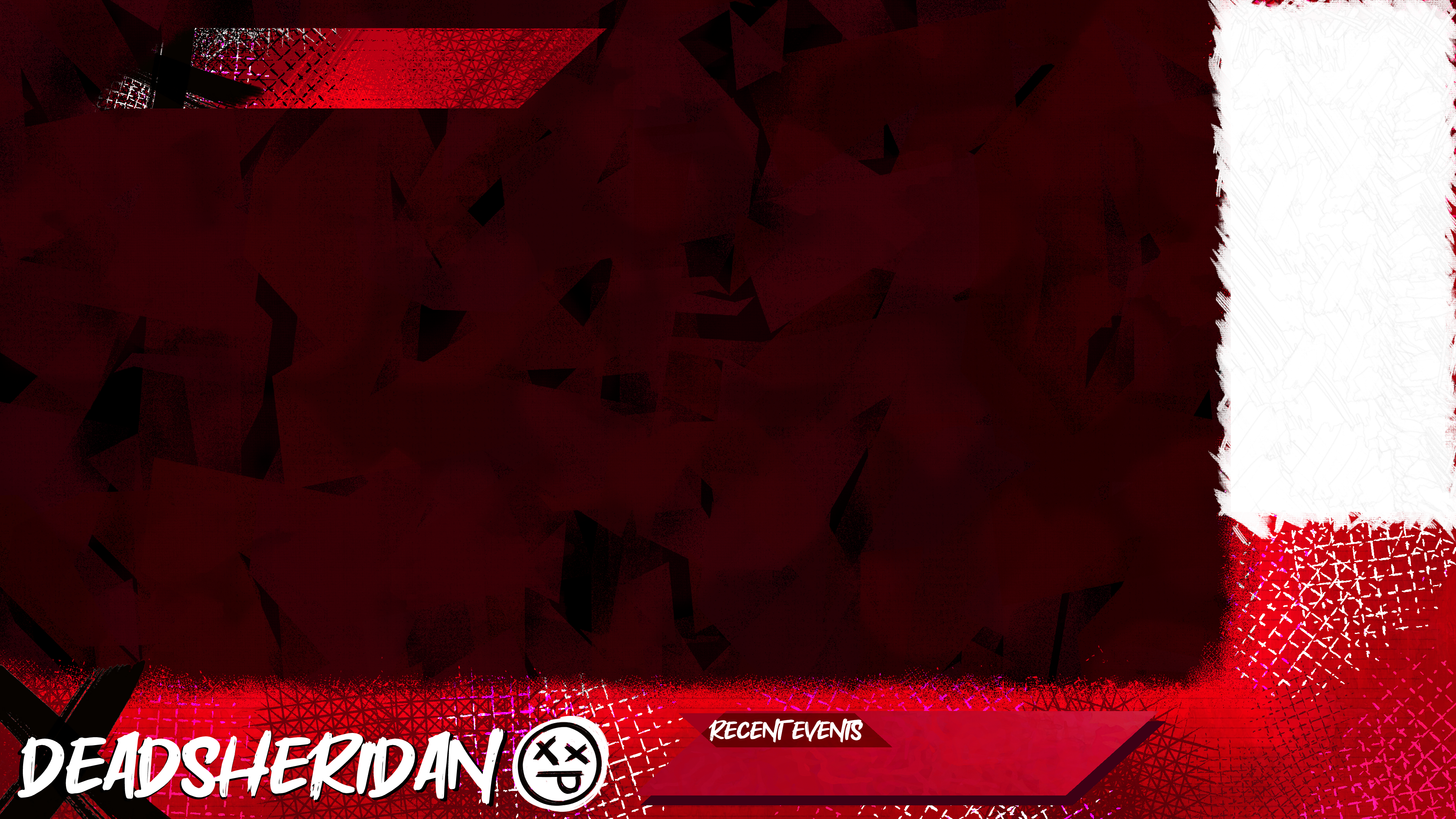 Red white and black stream overlay. text reads'Deadsheridan'